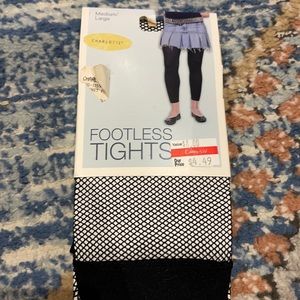 Footless tights fishnet